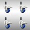 Service Caster 3 Inch 316SS Blue Poly Swivel 1-3/8 Inch Expanding Stem Caster Set Lock Brake SCC-SS316TTLEX20S314-PPUB-BLUE-138-4 - alternate 1
